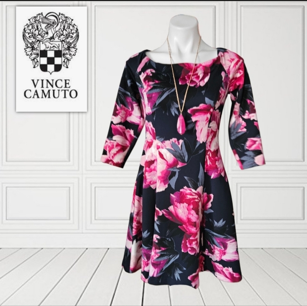 Vince Camuto Off Shoulder Floral Dress Size 12 New